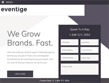 Tablet Screenshot of eventige.com